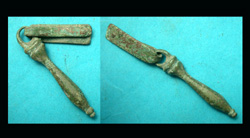 Strap End, Knopped, Classic Phallic with Strap Connector, ca. 2nd-3rd Cent AD